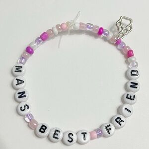 Sabrina Carpenter Beaded Friendship Bracelet - Pink Man’s Best Friend